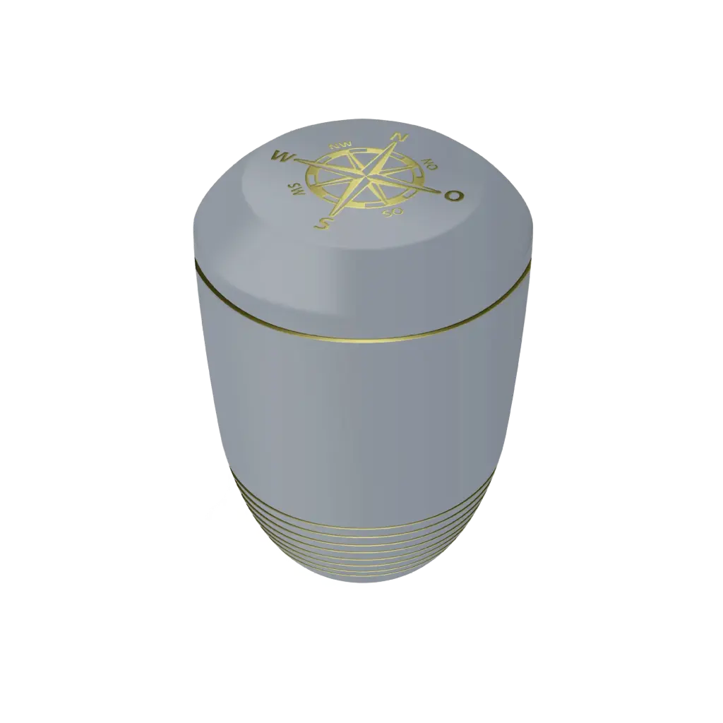 AQUA KOMPASS BIO-LEHM Urne taubenblau gold