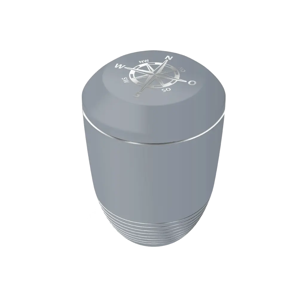 AQUA KOMPASS BIO-LEHM Urne taubenblau silber