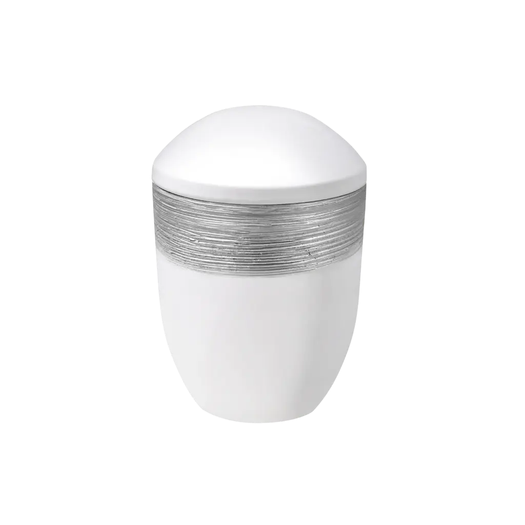AQUA LUXOR SEMI BIO-LEHM Urne weiß silber