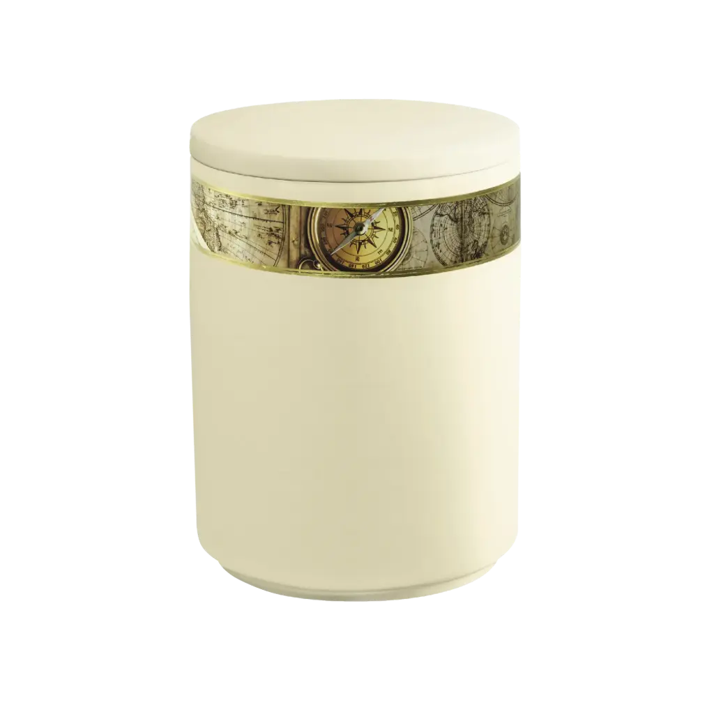 AQUA OZEAN BIO-LEHM Urne sandbeige gold
