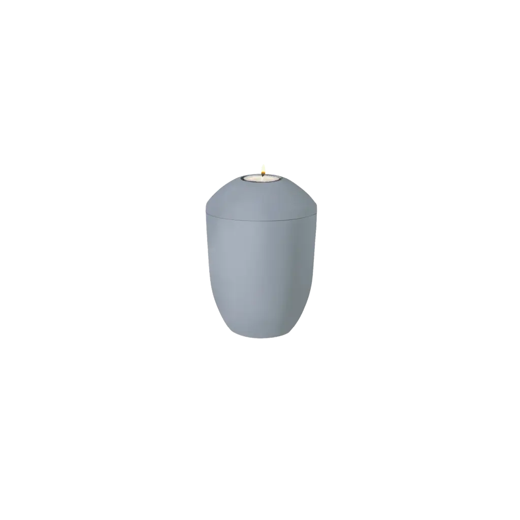 AQUA PURE BIO-LEHM Memory taubenblau uni