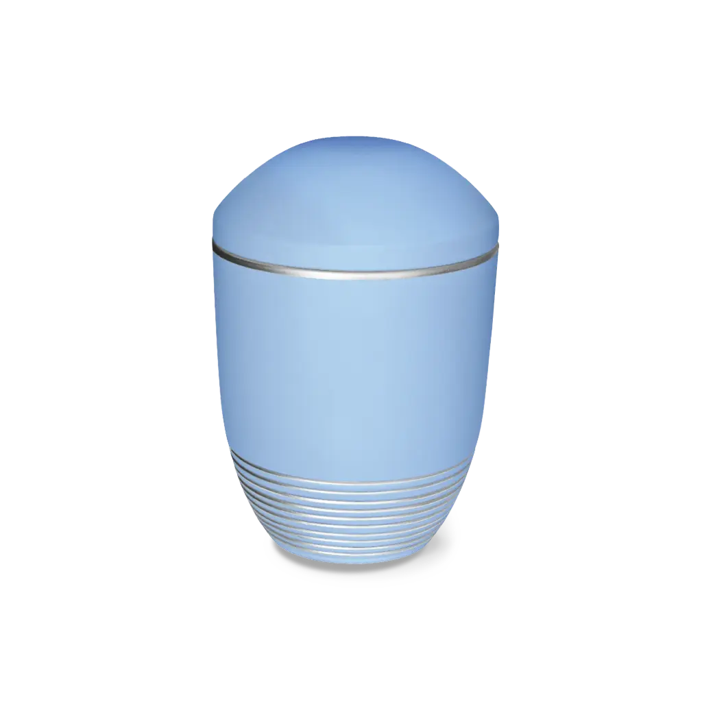 AQUA WAVE BIO-LEHM Urne atlantikblau silber