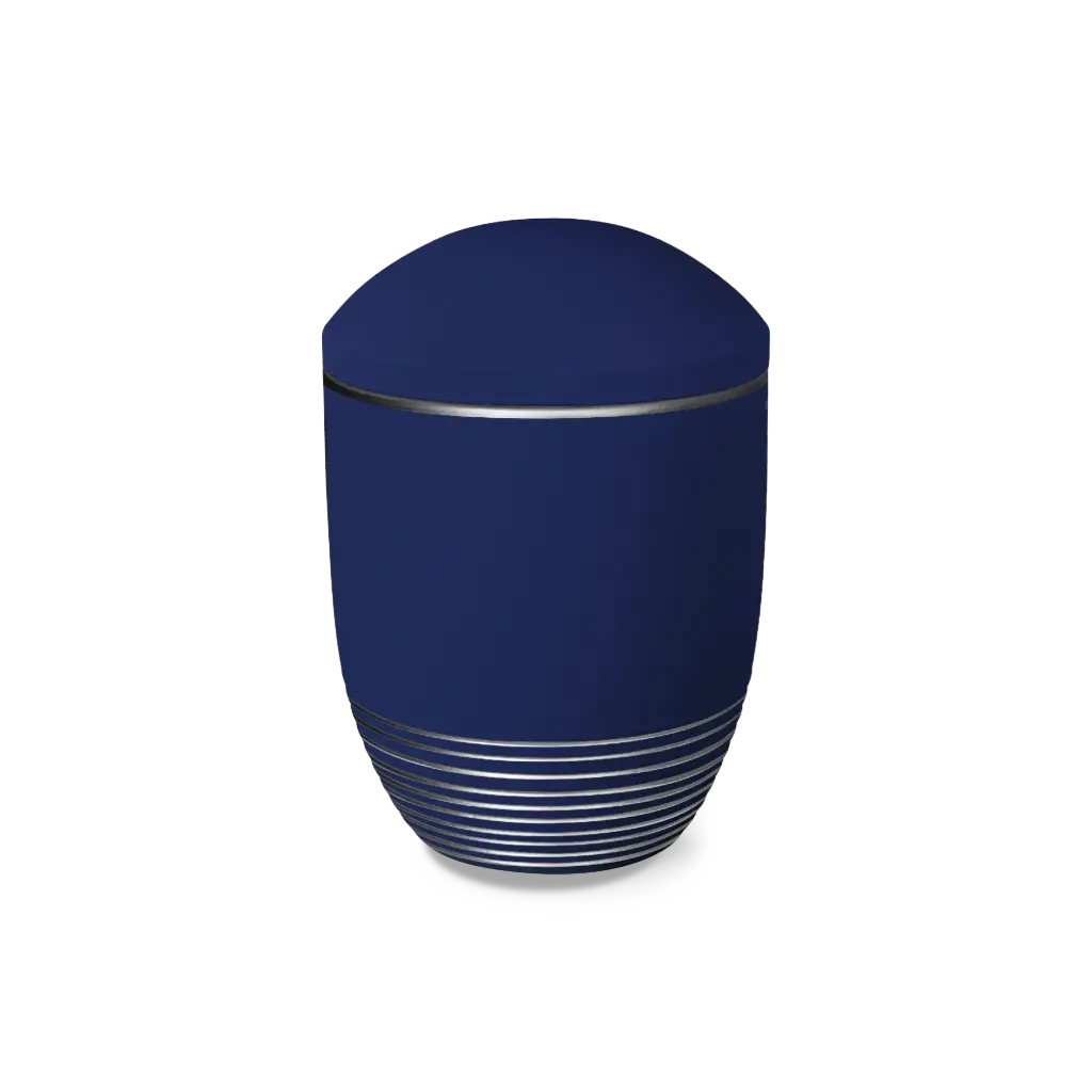 AQUA WAVE BIO-LEHM Urne saphir silber