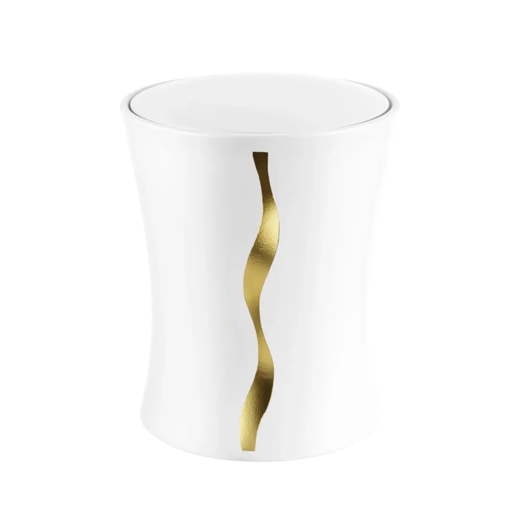 CONTURA BIO-LEHM Urne weiß gold