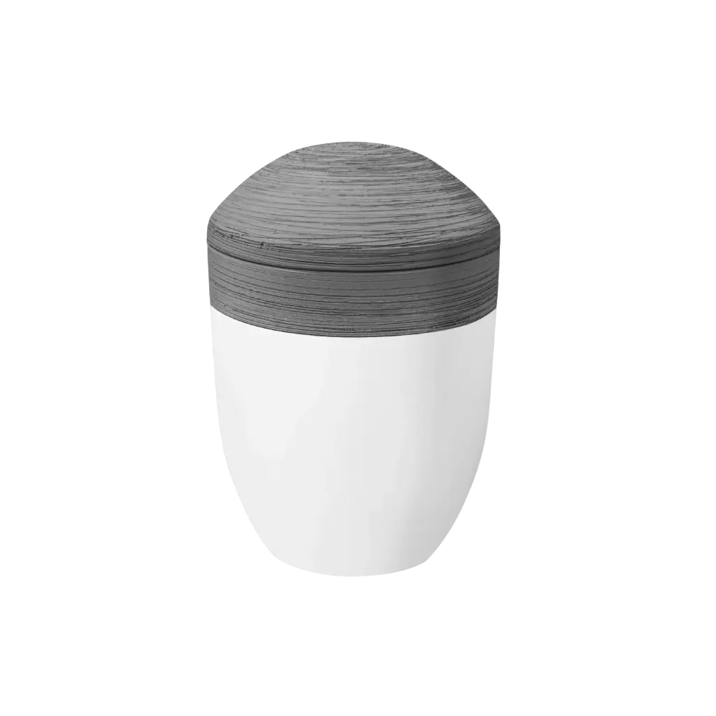 HORIZONT PURE BIO-LEHM Urne flanell weiß