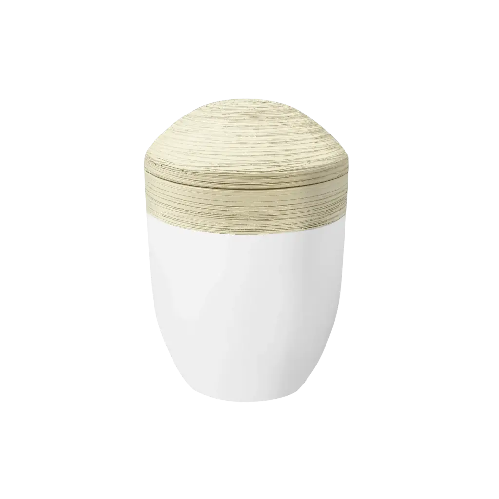 HORIZONT PURE BIO-LEHM Urne sandbeige weiß