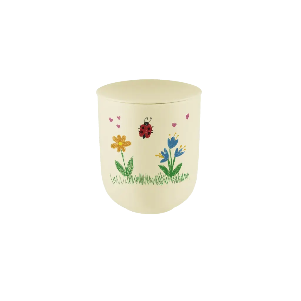 JUNIOR ELEGANCE 18 BIO-LEHM Urne Marienkäfer sandbeige