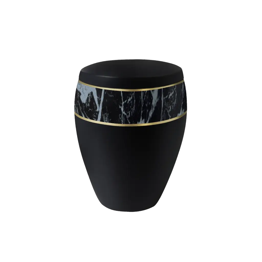 LOOP OMEGA BIO-LEHM Urne basalt Onyx