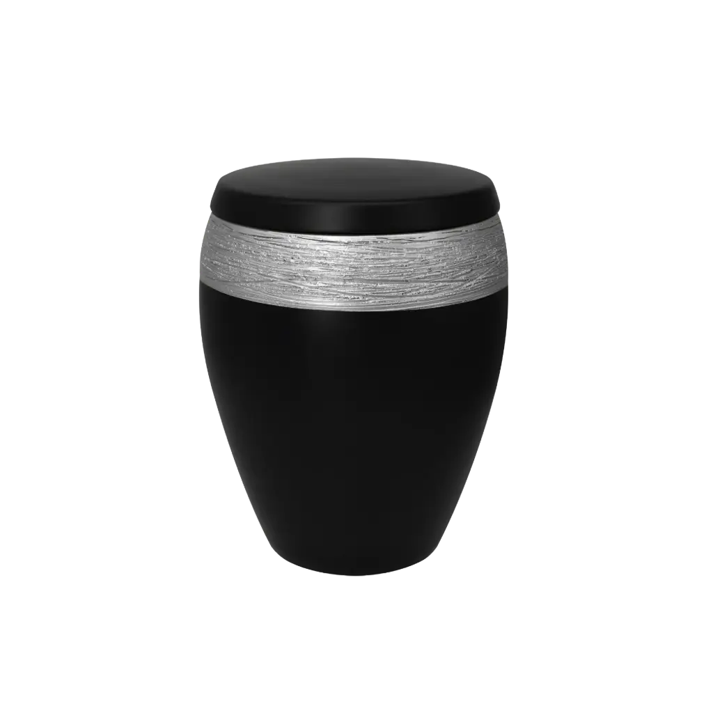 LUXOR SEMI OMEGA BIO-LEHM Urne basalt silber