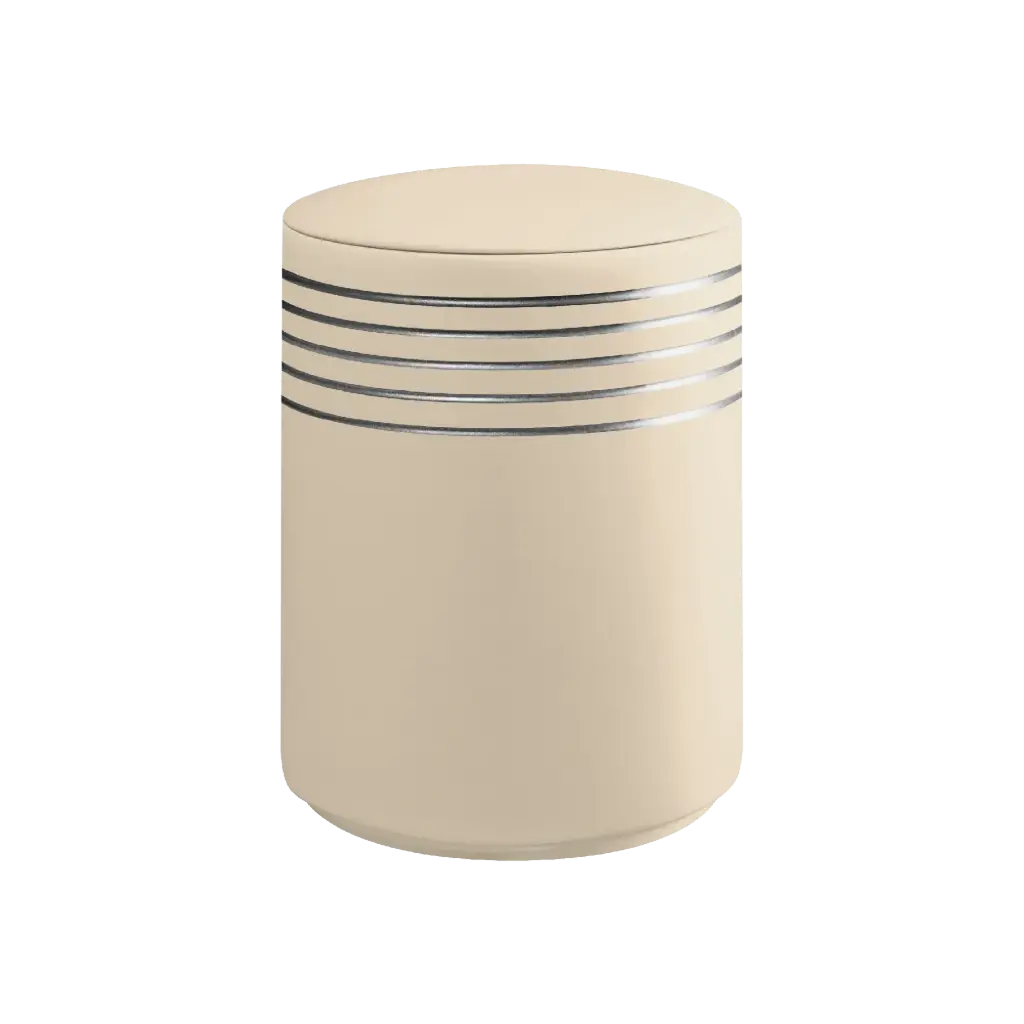 NOVA BIO-LEHM Urne cashmere silber