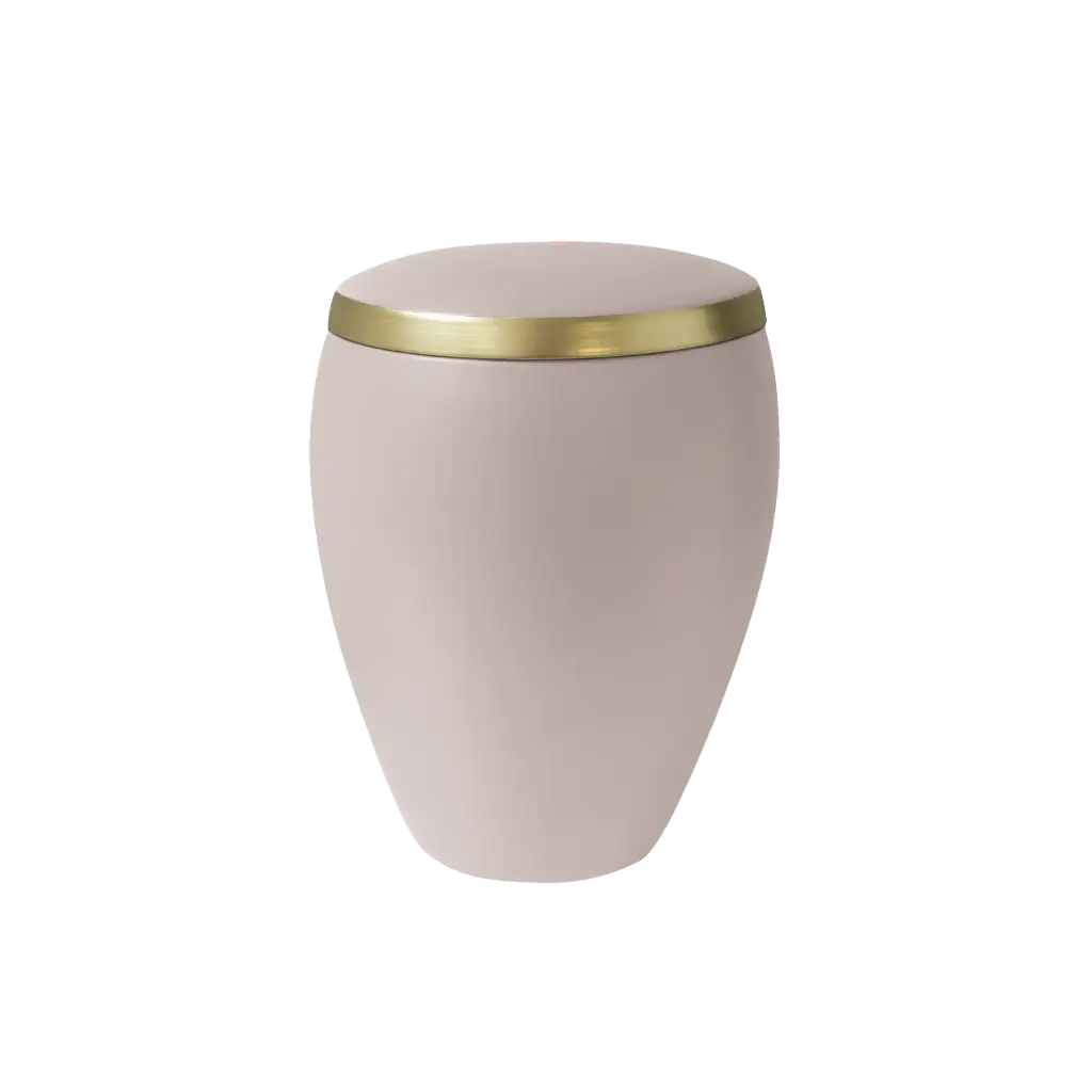 OMEGA BIO-LEHM Urne altrosa gold