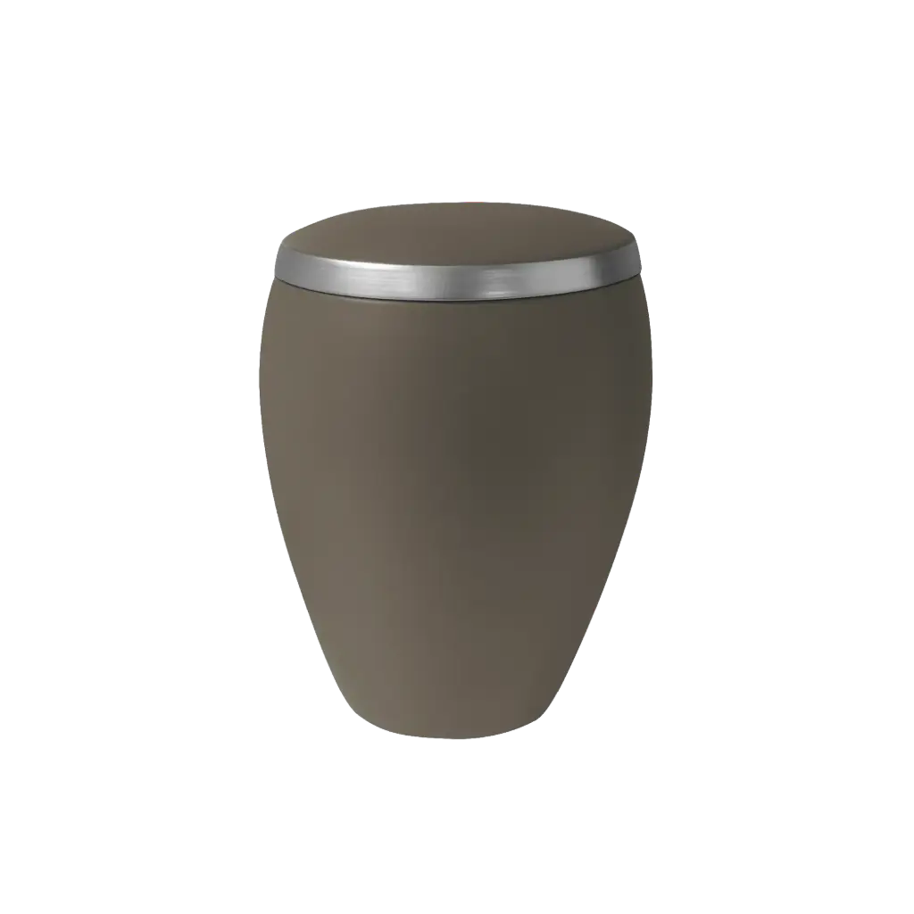 OMEGA BIO-LEHM Urne teak silber