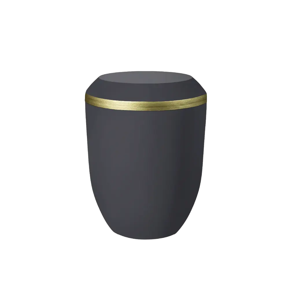 OPUS BIO-LEHM Urne anthrazit gold