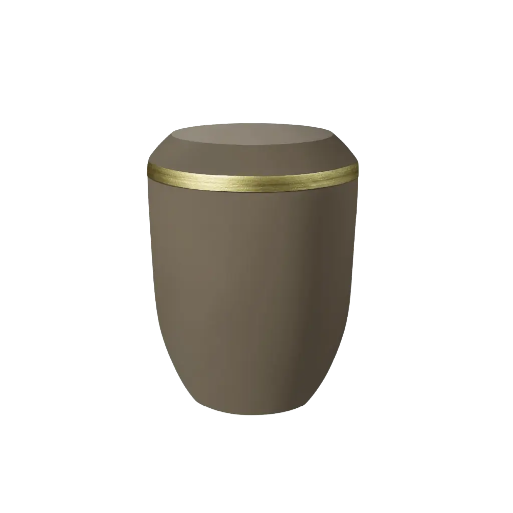 OPUS BIO-LEHM Urne teak gold