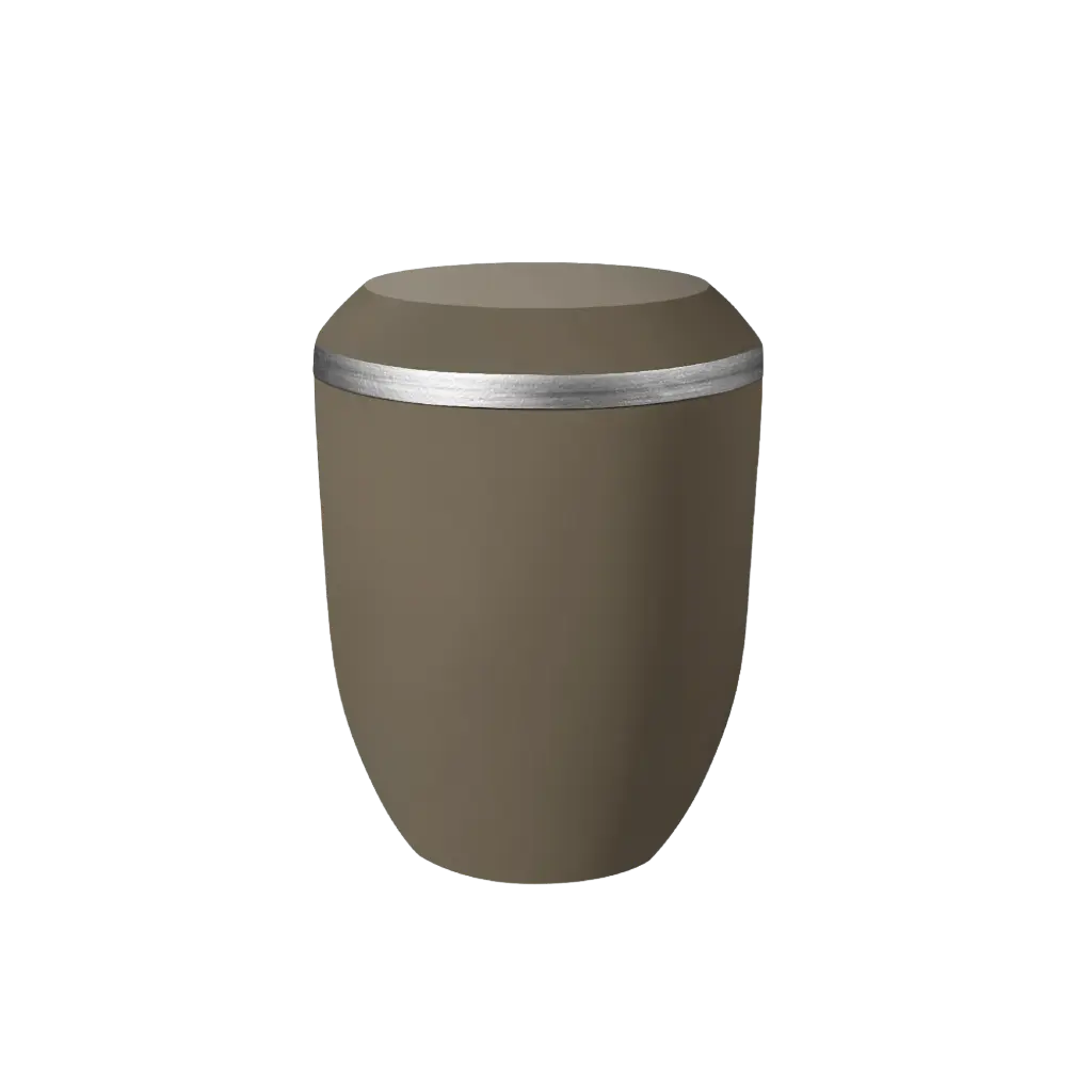OPUS BIO-LEHM Urne teak silber
