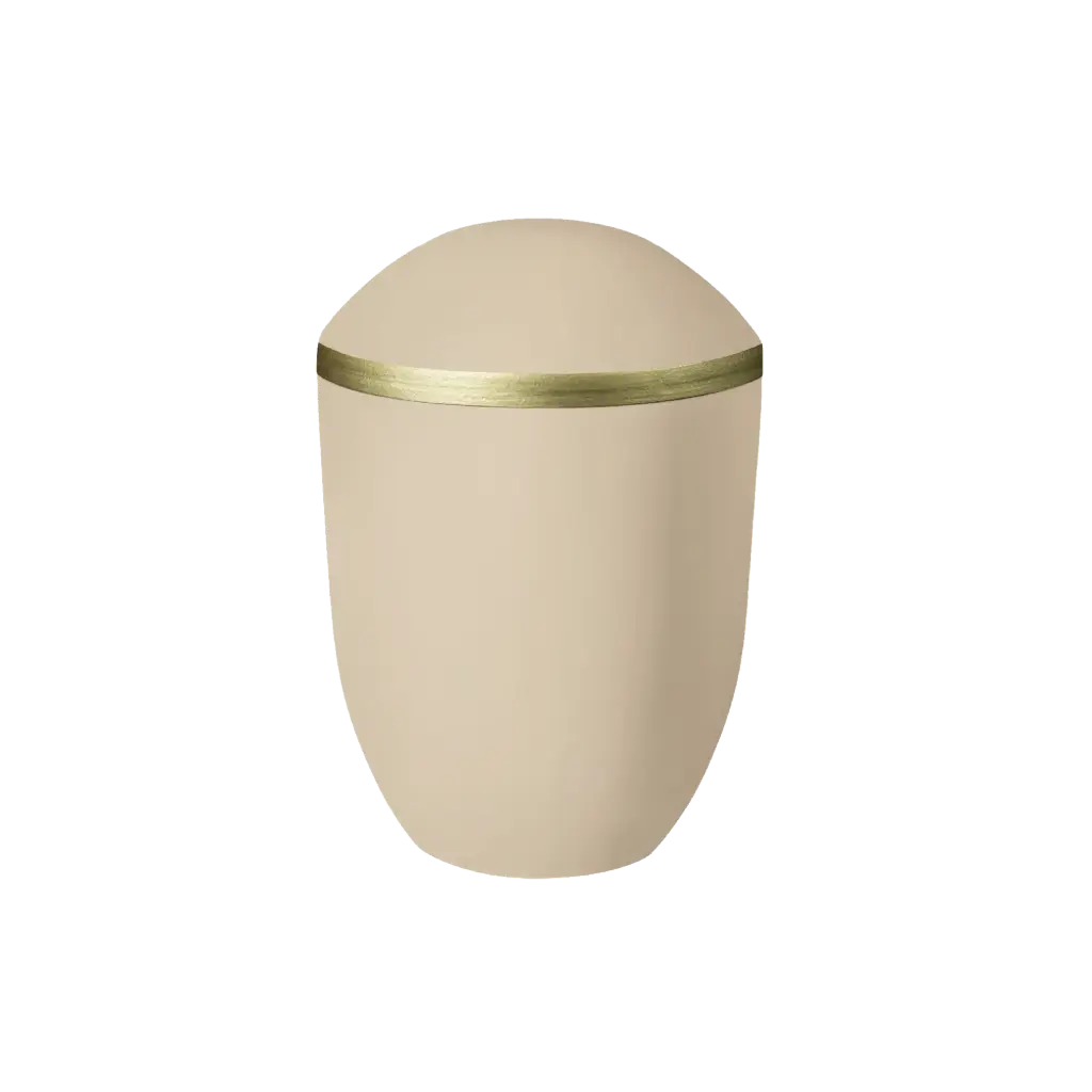 PURE BIO-LEHM Urne cashmere gold