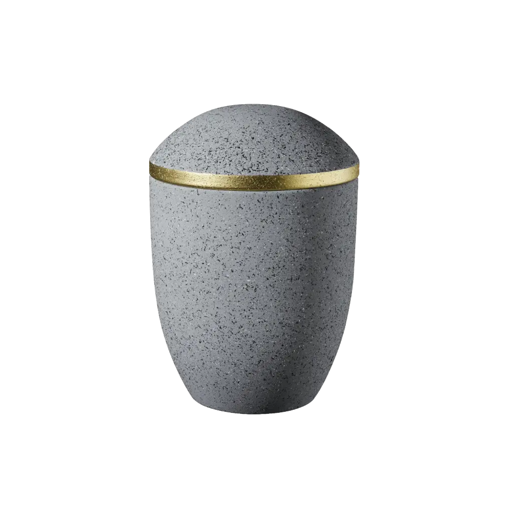PURE BIO-LEHM Urne granit gold
