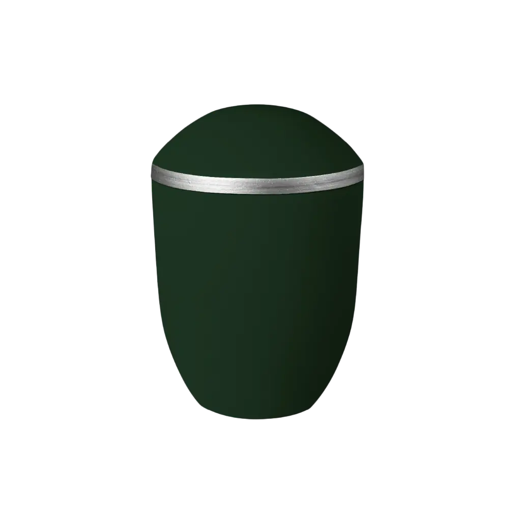PURE BIO-LEHM Urne jade silber