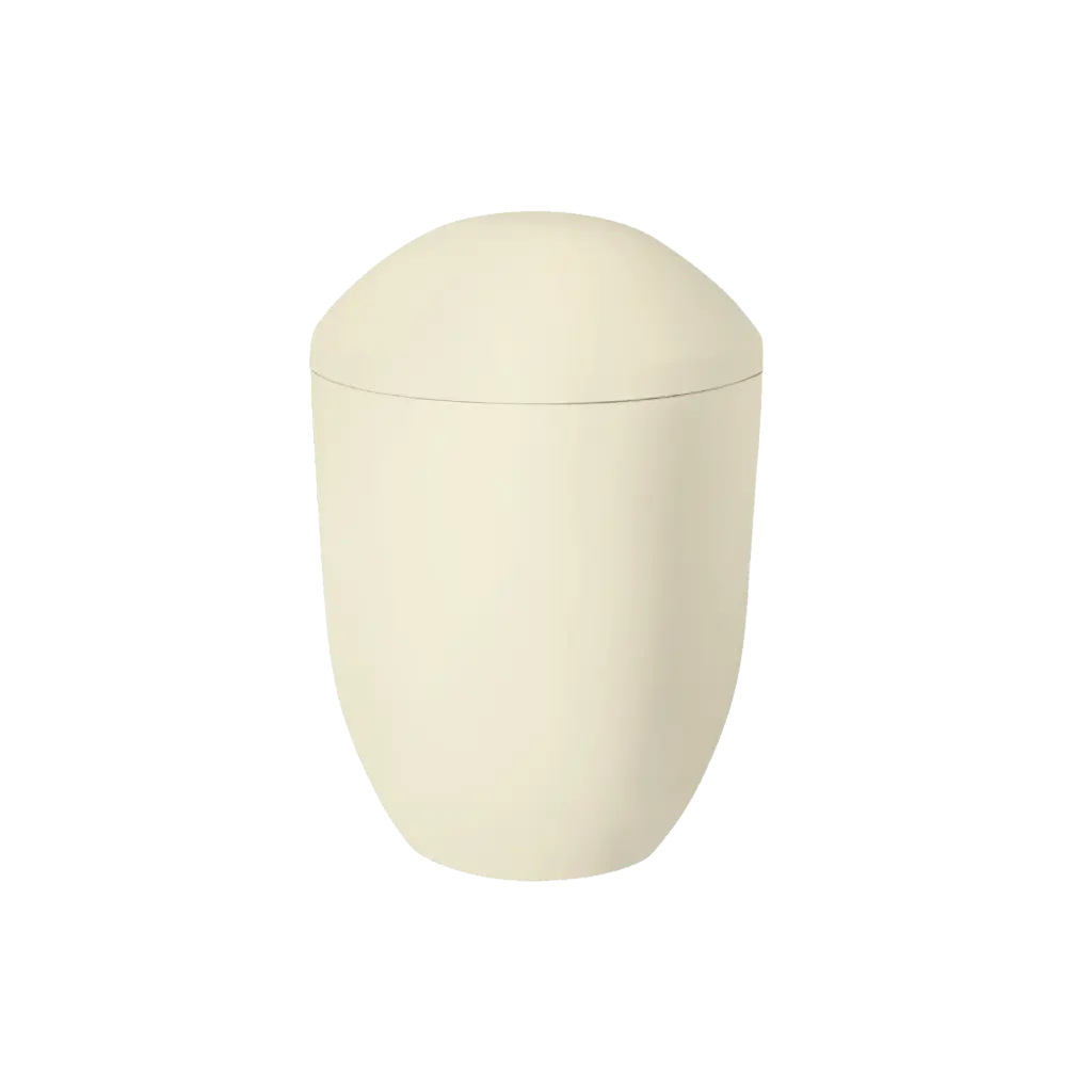 PURE BIO-LEHM Urne sandbeige uni