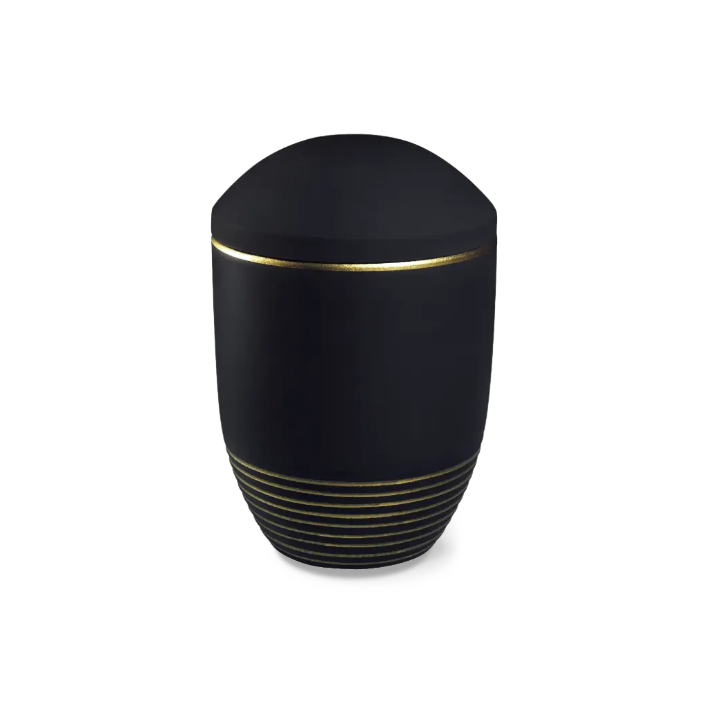 WAVE BIO-LEHM Urne basalt gold