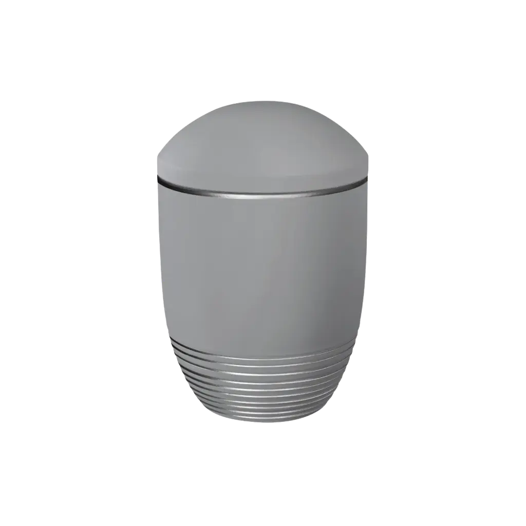 WAVE BIO-LEHM Urne flanell silber