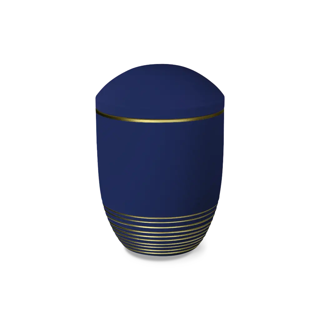WAVE BIO-LEHM Urne saphir gold