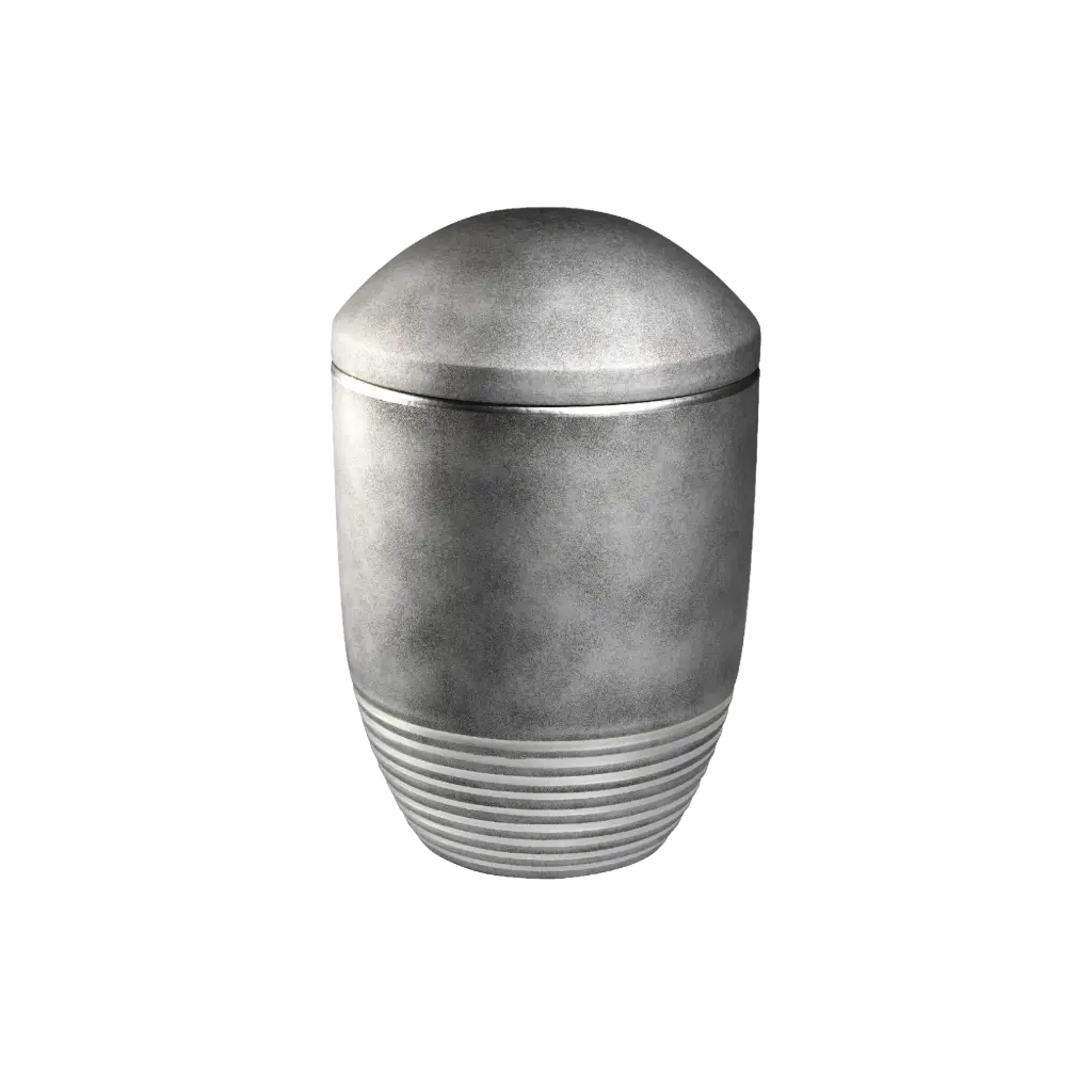 WAVE BIO-LEHM Urne silber silber