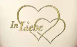 „In Liebe” - MIT ZWEI HERZEN gold