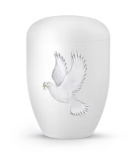 Edition 1, weiß satiniert, White Pigeon, biol. abbaub.