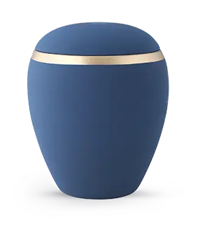 Edition Colour Line, samton marine, altgold Dekorstreifen, Keramik