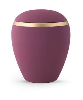 Edition Colour Line, samton burgund, altgold Dekorstreifen, Keramik