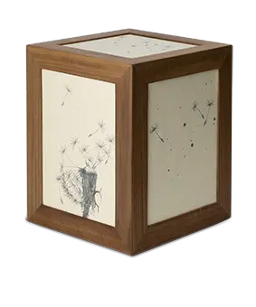 Edition Arca, Walnussholz, Papyrusmotive, Pusteblume
