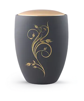 Edition Remember Me, samton graphit, florales Ornament, Keramik
