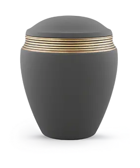 Edition Colour Line, samton graphit, Handbemaltes Dekor altgold, Keramik