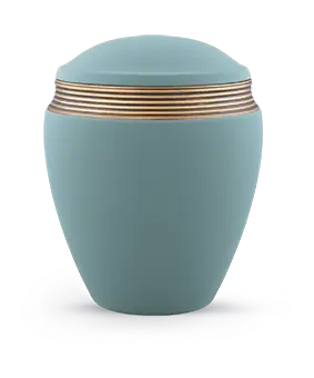 Edition Colour Line, samton türkis, Handbemaltes Dekor altgold, Keramik (23)