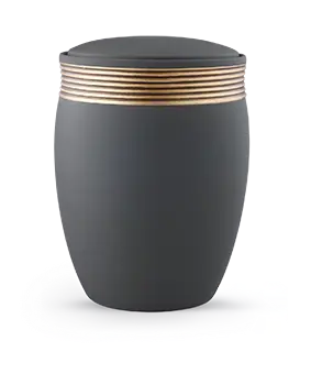 Edition Colour Line, samton graphit, Handbemaltes Dekor altgold, Keramik