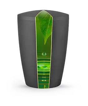 Edition Natura, samton anthrazit, Wassertropfen, biol. abbaub.