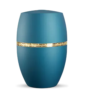 Infinity Livorno, velvet Arctic Türkis, gebürstetes Golddekor „Ast“