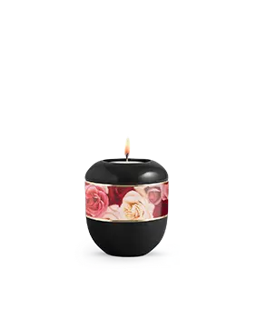 Edition Fleur, schwarz - Rosen, Gedenklicht