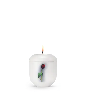 Edition Fleur, weiß - Tulpe, Gedenklicht