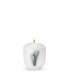 Edition Fleur, weiß - Calla, Gedenklicht