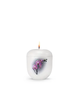 Edition Fleur, weiß - Orchidee, Gedenklicht
