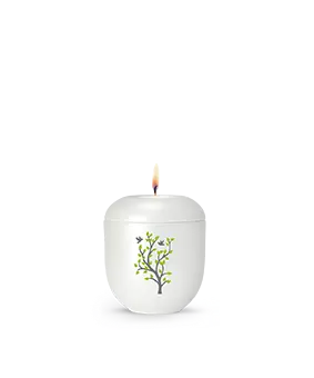 Edition Silva, perlmutt, Frühlingsbaum, Gedenklicht