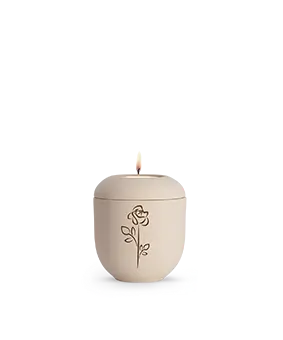 Editon Classique, samton Creme, Rose, Gedenklicht