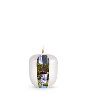 Edition Natura, Perlmutt, Wasserfall, Gedenklicht