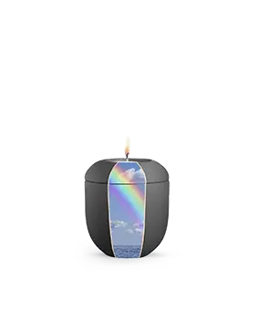 Edition Natura, samton anthrazit, Regenbogen, Gedenklicht