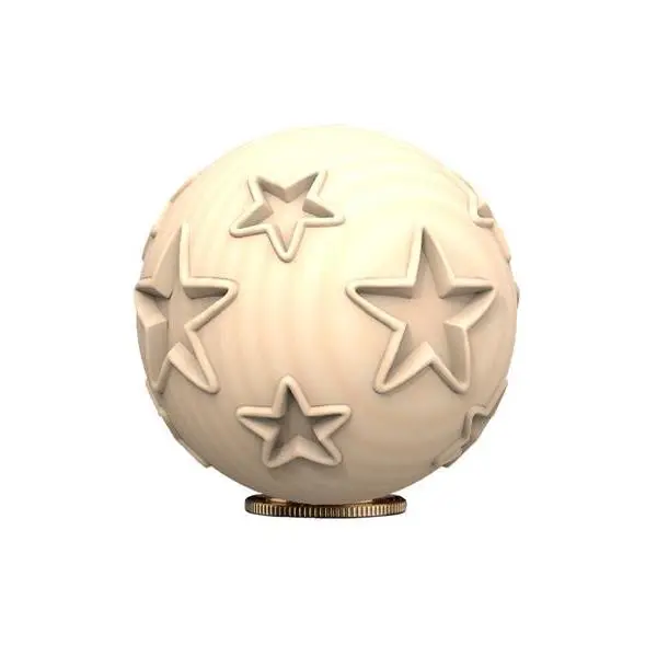 Urne Sfera mit Sterne, Natur, 7 cm (10ml)