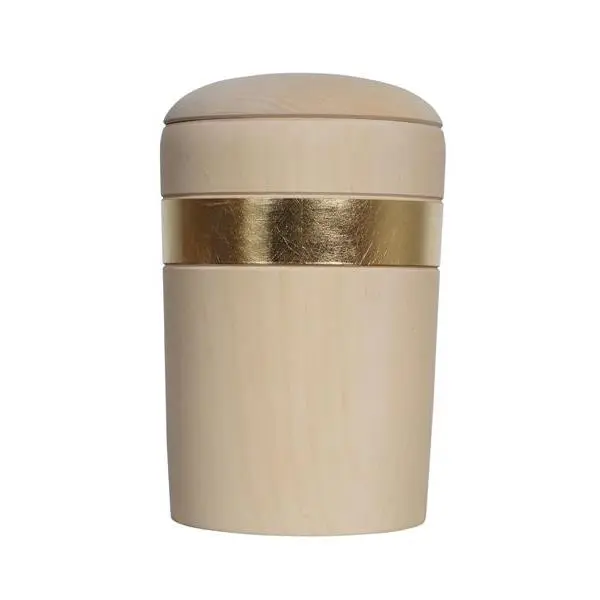 Urne Speranza Linea Linde mit gold, Holz, 30x19,5 (4L)