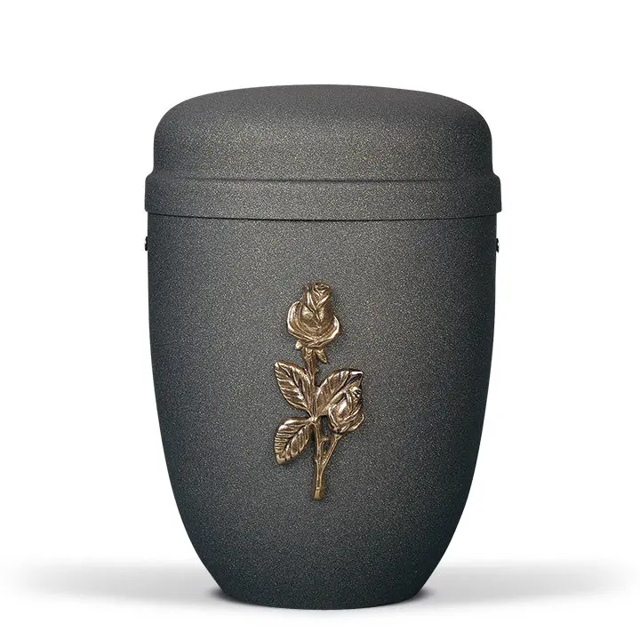 Grau Anthr.-Velours Antik Design, Messing Rosenzweig
