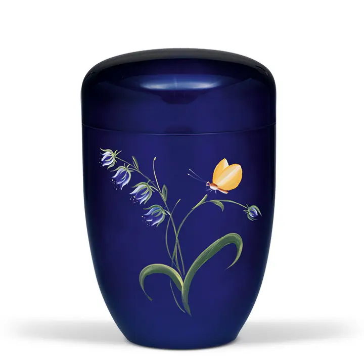 Kobalt-Blau, Handgemalt: Glockenblume